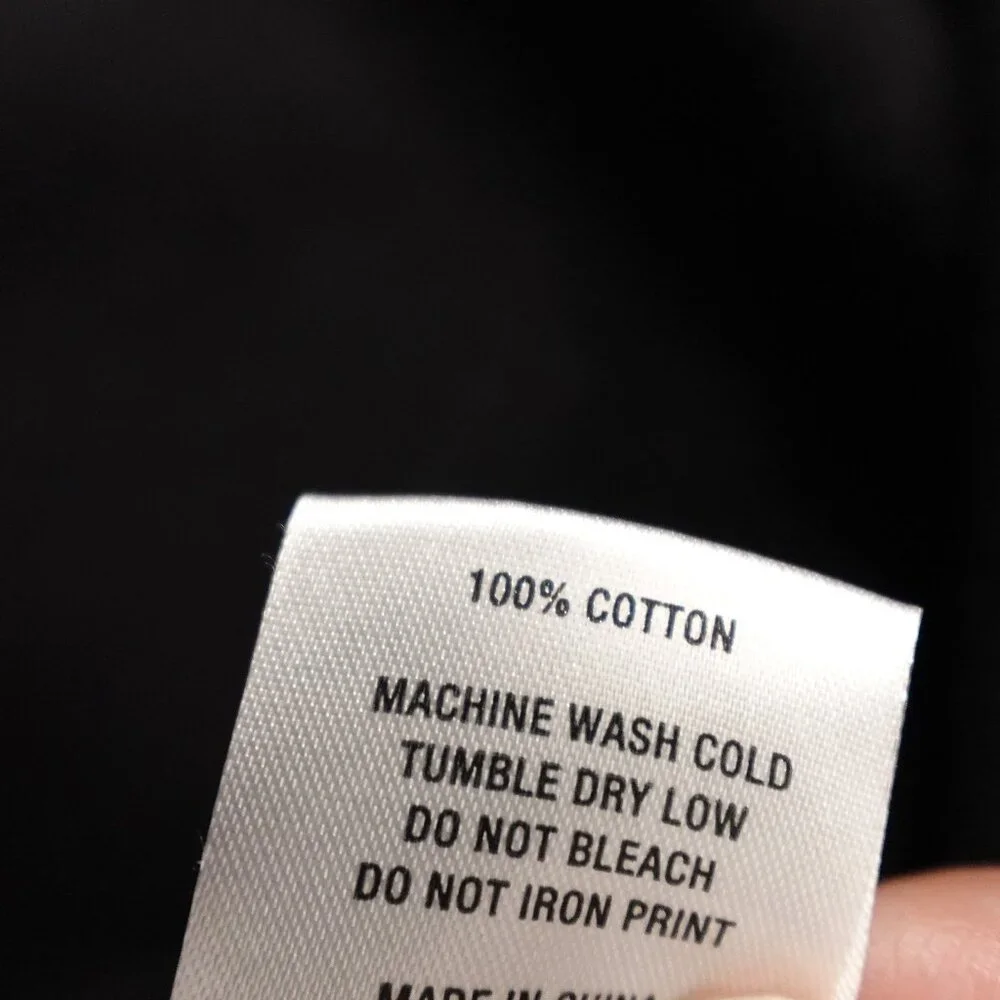 Honor the Gift Crest Monogram Raw Edge Pullover Sweater men's XL black modded - Picture 8 of 9